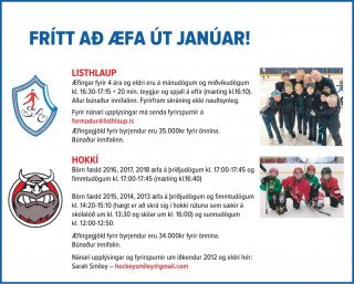 Frítt að æfa út janúar