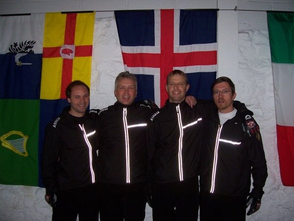 Krullulandsliðið 2010: Jens Kristinn Gíslason, Haraldur Ingólfsson, Sævar Örn Sveinbjörnsson og Svei…