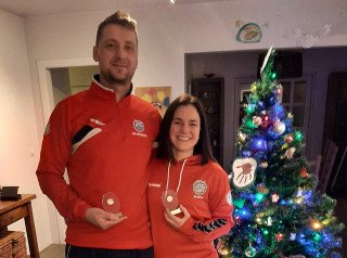 Sarah Smiley og Ingvar Þór Jónsson íshokkífólk SA árið 2020