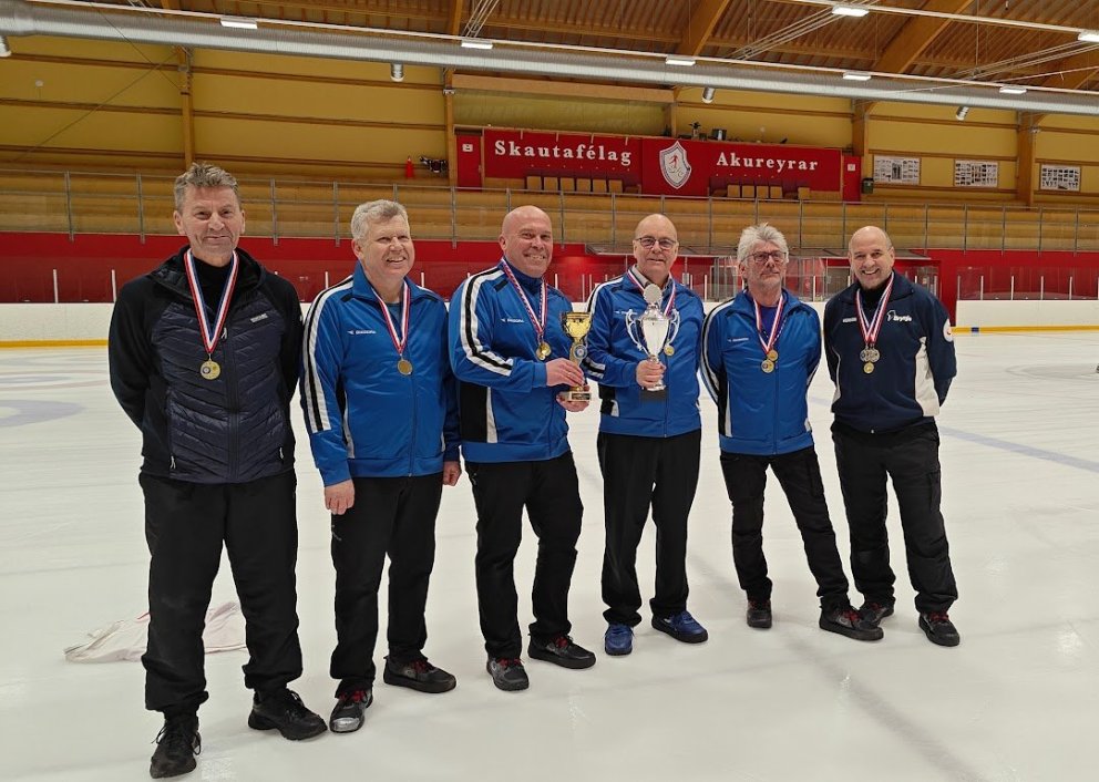 Garpar Íslandsmeistarar 2024. 
Frá vinstri Birkir Björnsson Árni Grétar Árnason Ólafur Hreinsson Ha…