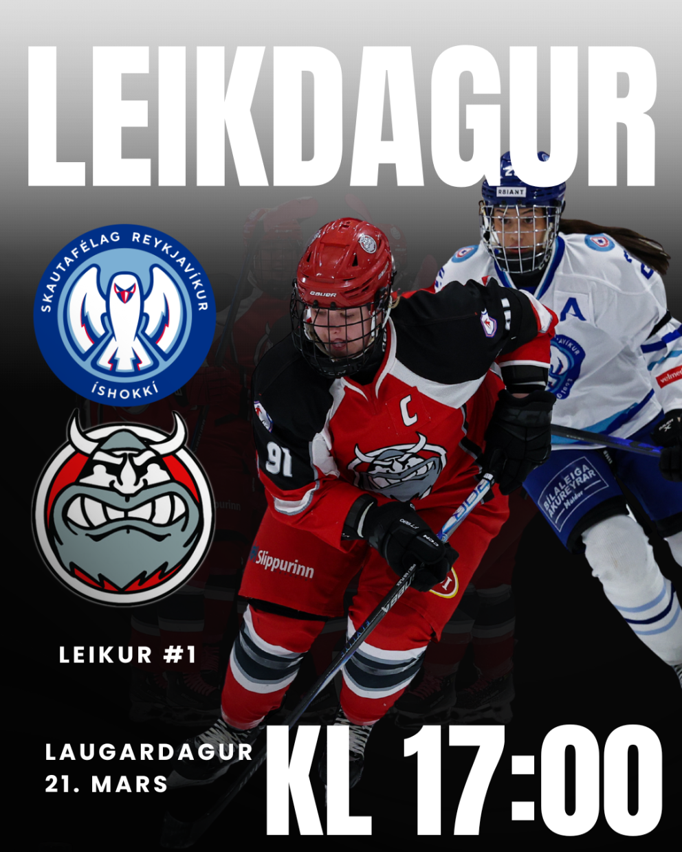 Breyttur leiktími - fyrsti leikur í úrslitum byrjar kl 17:00