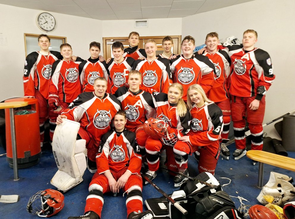 Sigurreifir Víkingar að loknum 12-4 sigri