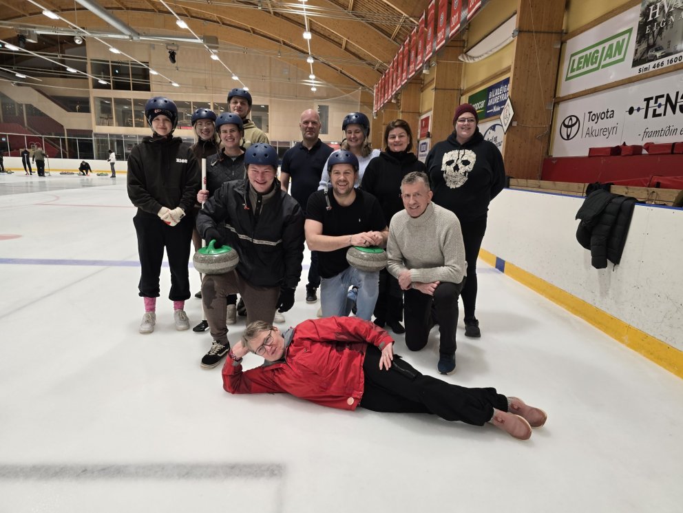 Flottur hópur frá Mjólkursamsölunni