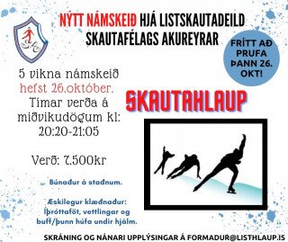 Nýtt námskeið hjá Listhlaupadeild