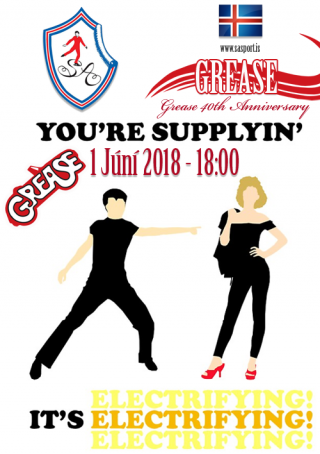 Vorsýning Listhlaupadeildar með Grease þema 1. júní