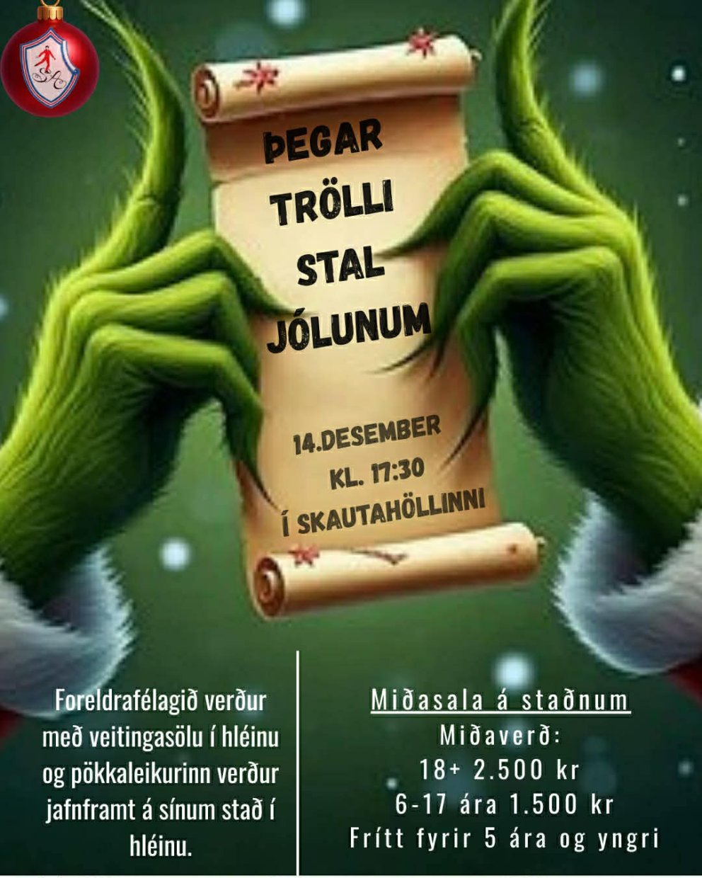 Jólasýningin á sunnudag