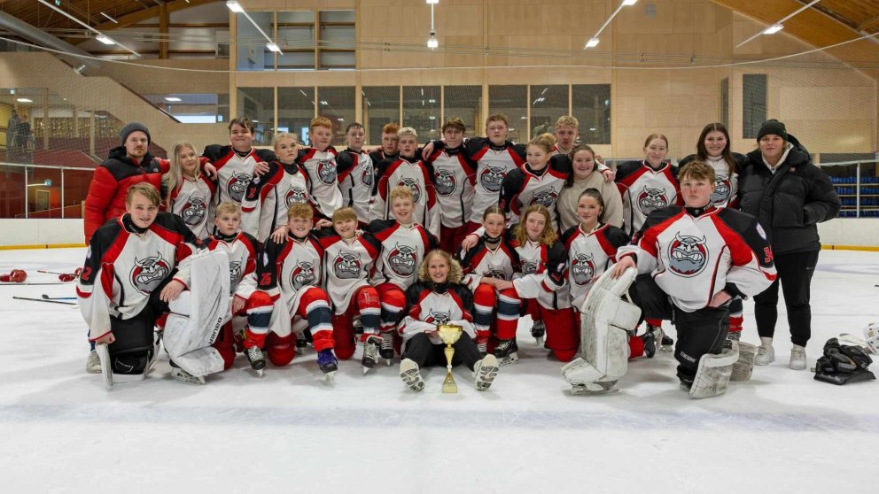 Víkingar Skautafélagi Akureyrar eru Islandsmeistarar U16 liða 2024.