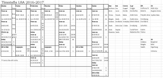 Tímatafla hjá  listhlaupinu.