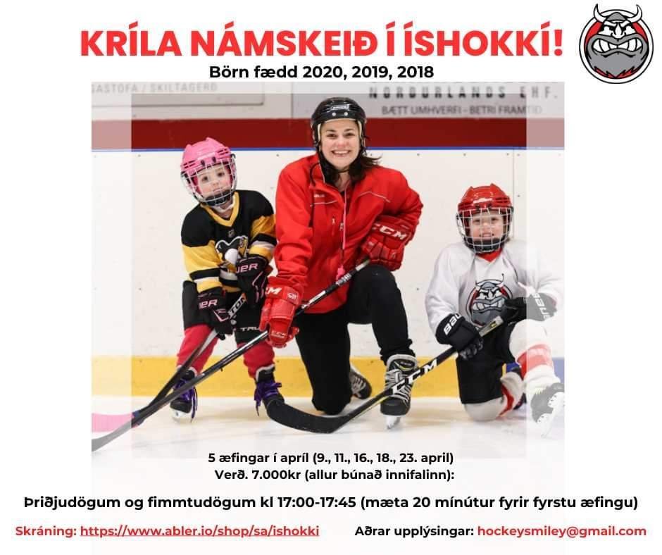 Kríla námskeið í íshokkí