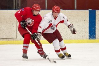 Bergur og Stefán takast á. Ljósm. Elvar Pálsson