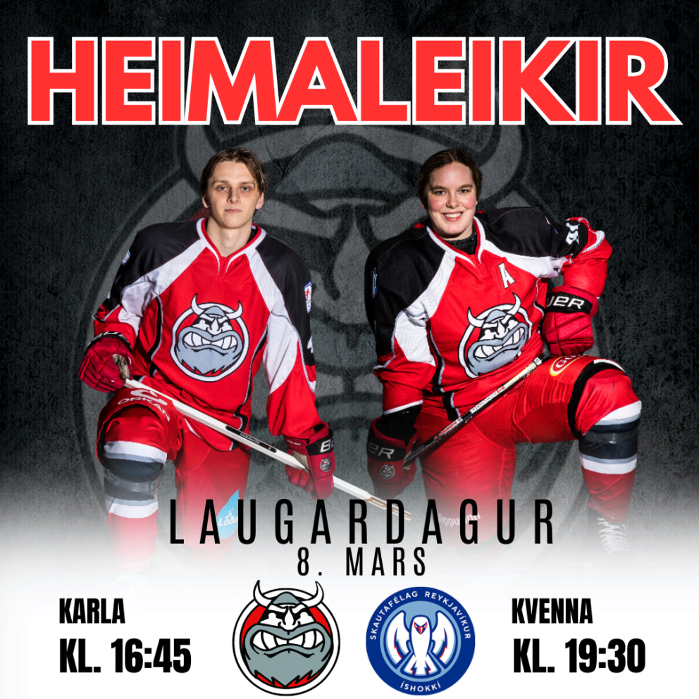 Hokkíveisla á laugardag og deildarmeistarabikarinn fer á loft