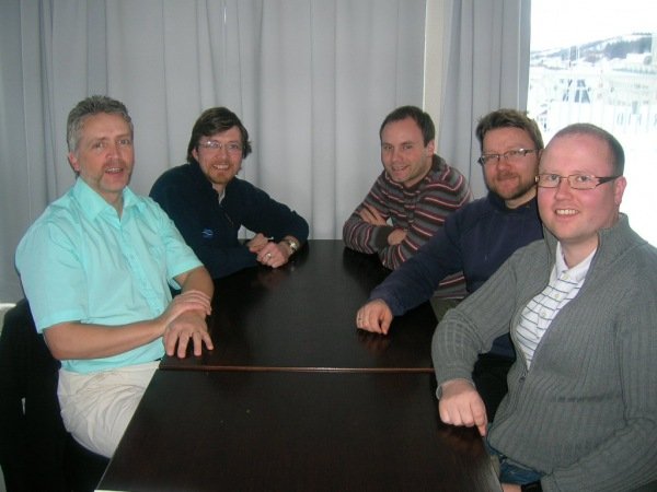 Mammút-að-borða: Haraldur Ingólfsson, Sveinn H. Steingrímsson, Jens Kristinn Gíslason, Ólafur Númaso…