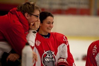 Sarah Smiley skoraði tvö. Mynd: EFP