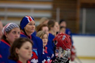 Birna skoraði bæði mörk Íslands. Mynd: EFP