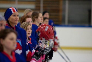 Anna Sonja skoraði mark Íslands. Mynd: EFP