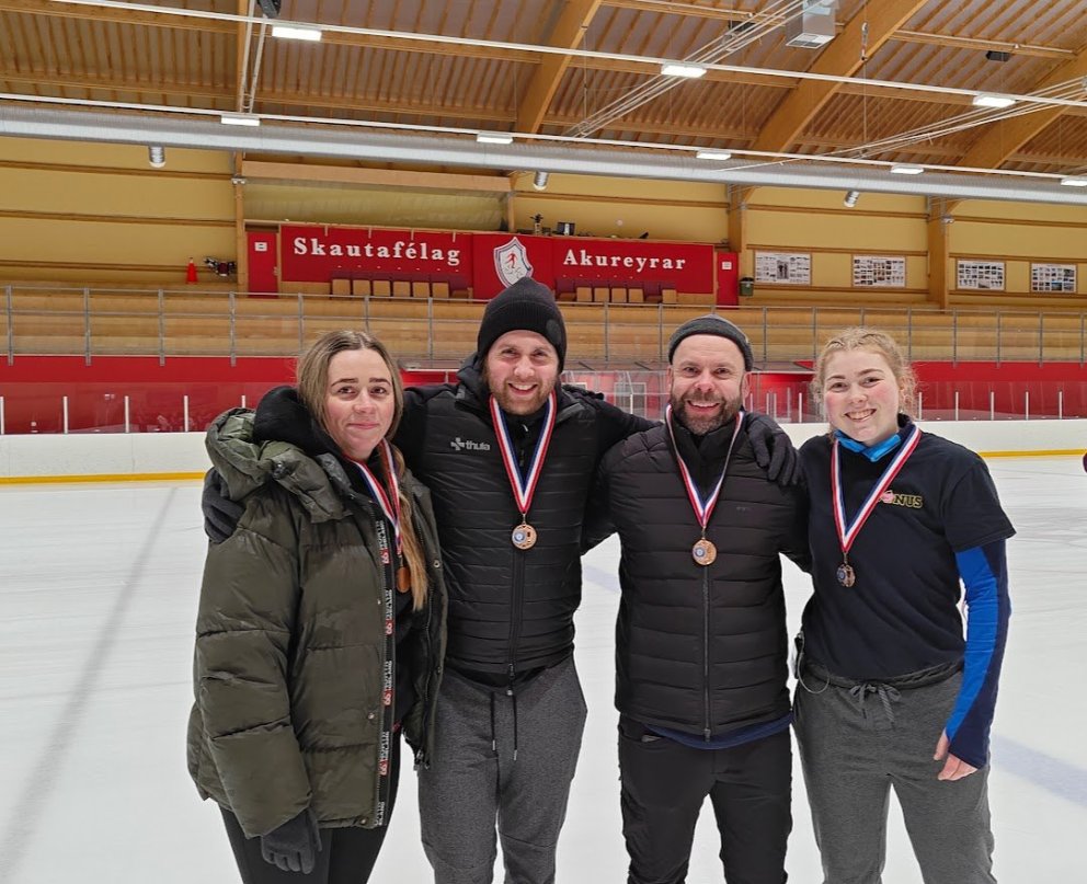 Grísir 3 sæti Íslandsmót 2024
Frá vinstri Guðrún Erla Erlingsdóttir Svanur Jóhannesson Jón Ævar Kat…