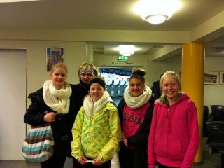 Stelpurnar stóðu sig mjög vel