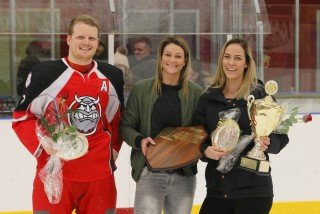 Orri og Eva við afhendinguna (mynd: Ási)