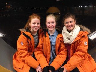 Elísabet Ingibjörg, Emilía Rós og Hrafnhildur Ósk.