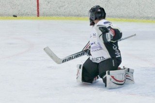 Guðlaug í hvítu treyjunni. Mynd: Ásgrímur Ágústss.