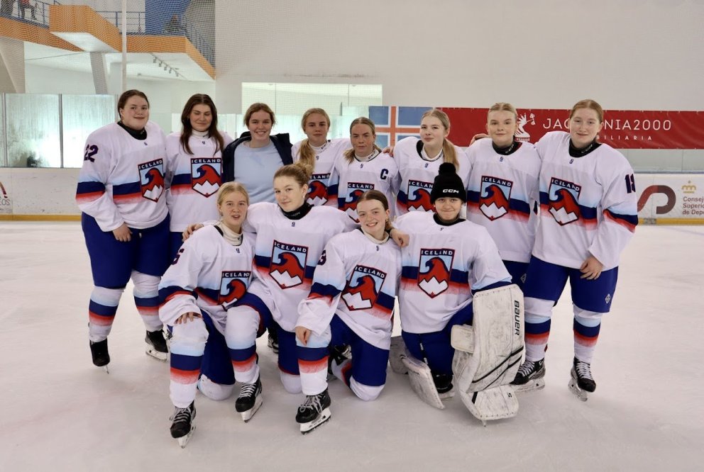 Leikmenn SA í U18 stúlknalandsliði Íslands á 4Nation mótinu í Jaca á Spáni 2023