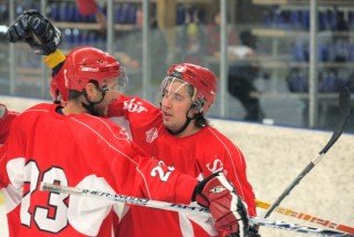 Sverrisson og Gribben fagna fyrsta markinu í gær.