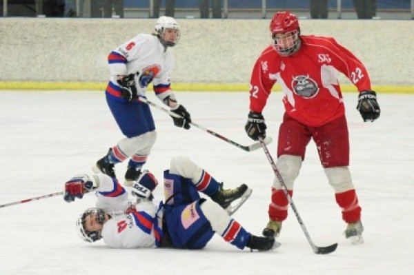 Á myndinni er Andri Sverrisson, sem skoraði þrennu í leiknum.