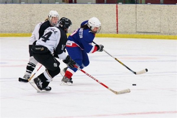 Díana Björgvinsdóttir á fleygiferð.  Ljósm. Sigurgeir Haraldsson