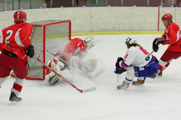 Fast sótt að marki SA manna Mynd. Sigurgeir Haraldsson