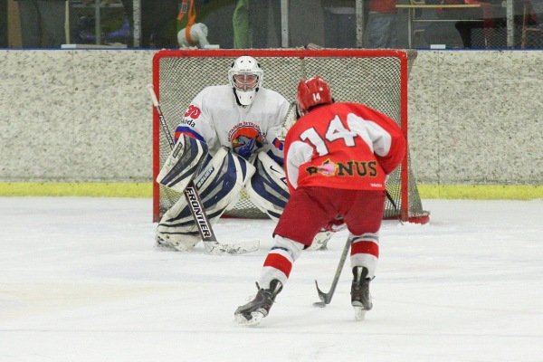 Einn á móti markmanni! Mynd Sigurgeir Haraldsson