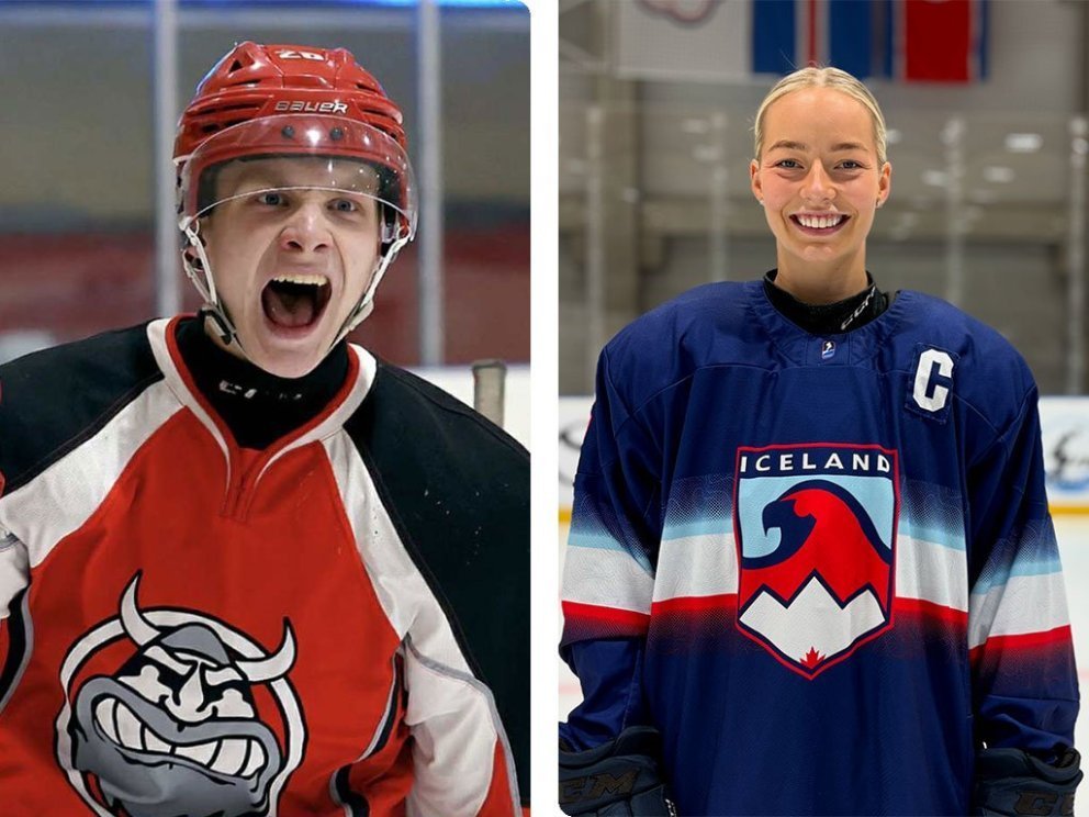 Sunna og Unnar íshokkífólk ársins á Íslandi