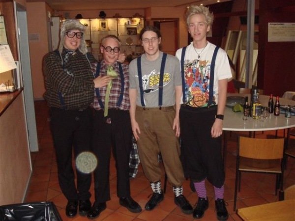 Morten Svendsen, Martin Poulsen, Daniel Abrahamsen og Martin Uhd Grønbech.