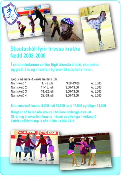 Skautaskóli fyrir krakka fædd 2003-2006