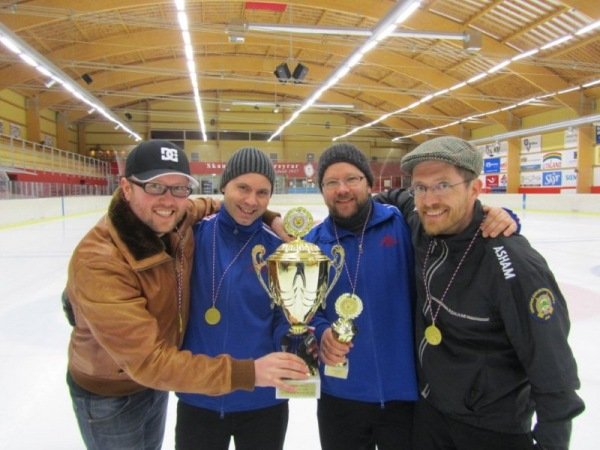 Mammútar: Jón Ingi Sigurðsson, Jens Kristinn Gíslason, Ólafur Freyr Númason og Sveinn H. Steingrímss…