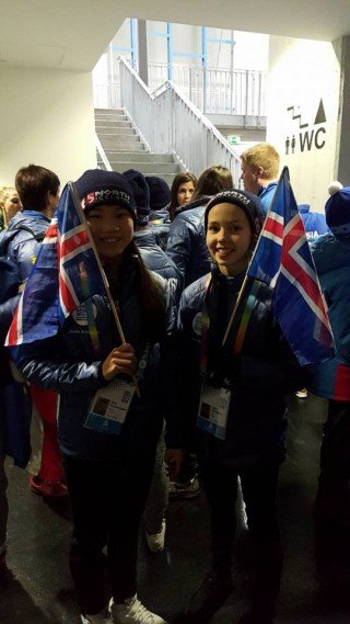 Marta og Ásdís með flottan árangur á fyrri degi á Inernational Childrens games í Innsbruck