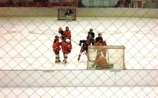 Frá innanfélagsmóti hjá þeim yngstu.