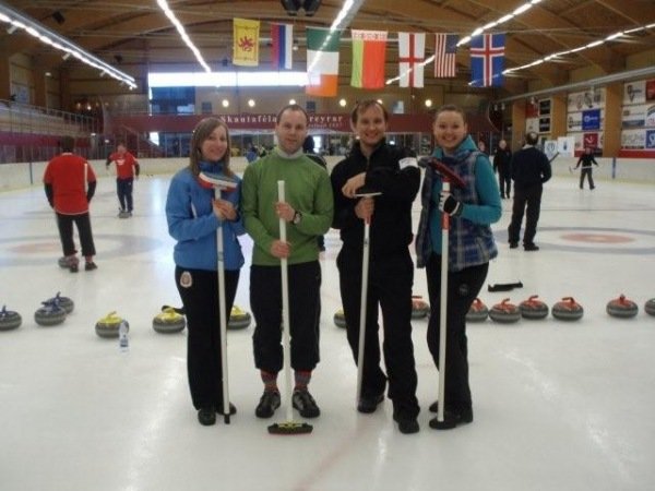 Moscow: Tatiana Sukhova, Jens Kristinn Gíslason, Anton Batugin og Tatiana Nikitina.