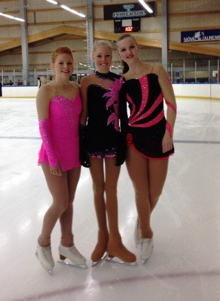 Elísabet Ingibjörg, Emilía Rós og Hulda Dröfn.