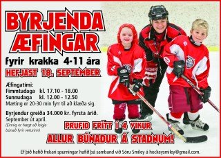 Byrjendaæfingar hefjast 18. september