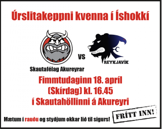 Kvennalið SA getur tryggt sér Íslandsmeistaratitilinn á heimavelli á skírdag