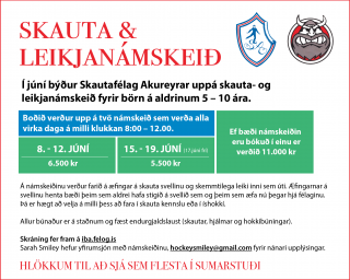 Skauta- og leikjanámskeið SA í júní