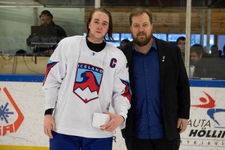 Siggi Freyr með Helga Páli (mynd: Gunnar J.)