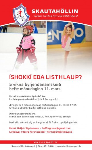 Byrjendanámskeið hefst á mánudag