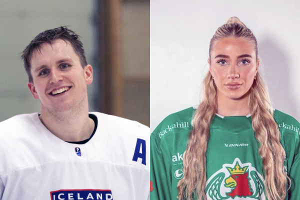 Gunnar Arason og Herborg Geirsdóttir íshokkífólk ársins á Íslandi