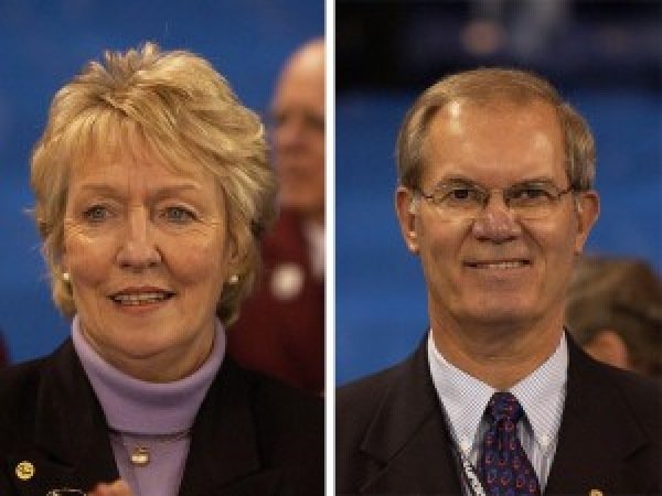 Kate Caithness og Les Harrison. Mynd: Michael Burns