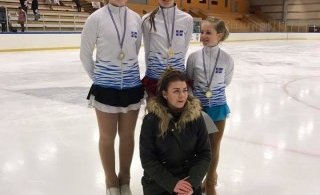 6 stúlkur frá LSA tóku þátt í C móti hjá SR um helgina