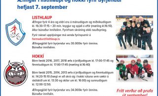 Æfingar fyrir byrjendur hefjast 7. september