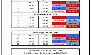 Bikarmót í 4. flokki í Skautahöllinni um helgina - (dagskrá)