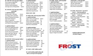 Uppfærð dagskrá Vinamóts Frost og LSA 2019