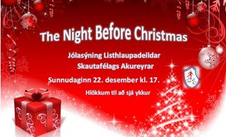 Jólasýning listhlaupadeildar sunnudaginn 22. desember kl. 17.00